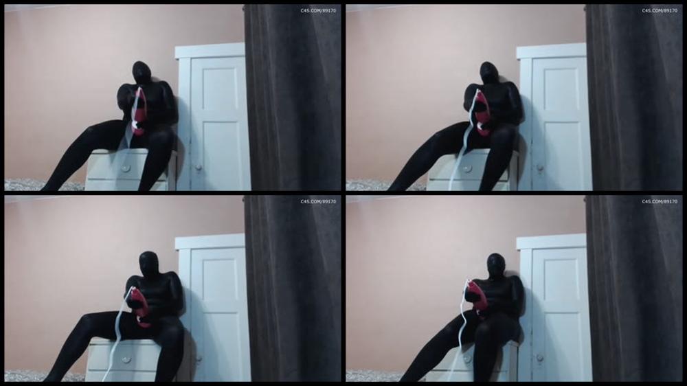 Booty4U Zentai Suit Versus Giant Vibrator