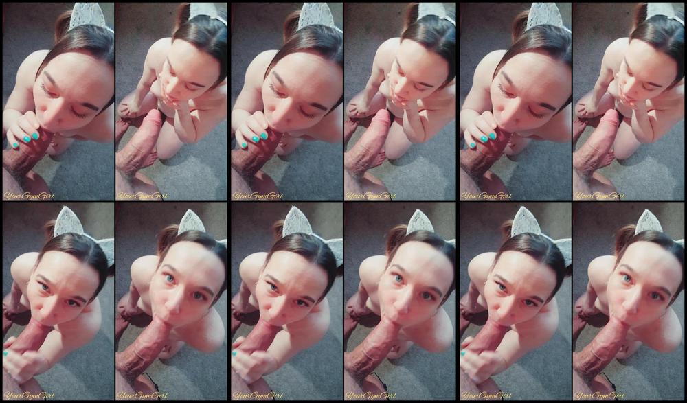 Yourgymgirl Facial Amp Blow Job Huge Cumshot