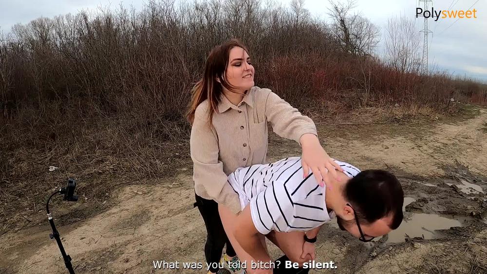 My Bitch Screamed Loudly So She Ate Her Cum) (Pegging, Femdom)_Polysweet_1080P