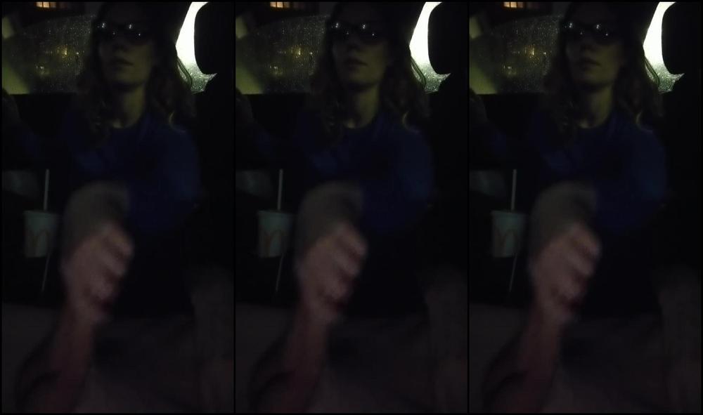 College Teen gives Uber Driver Handjob till he Busts Cum