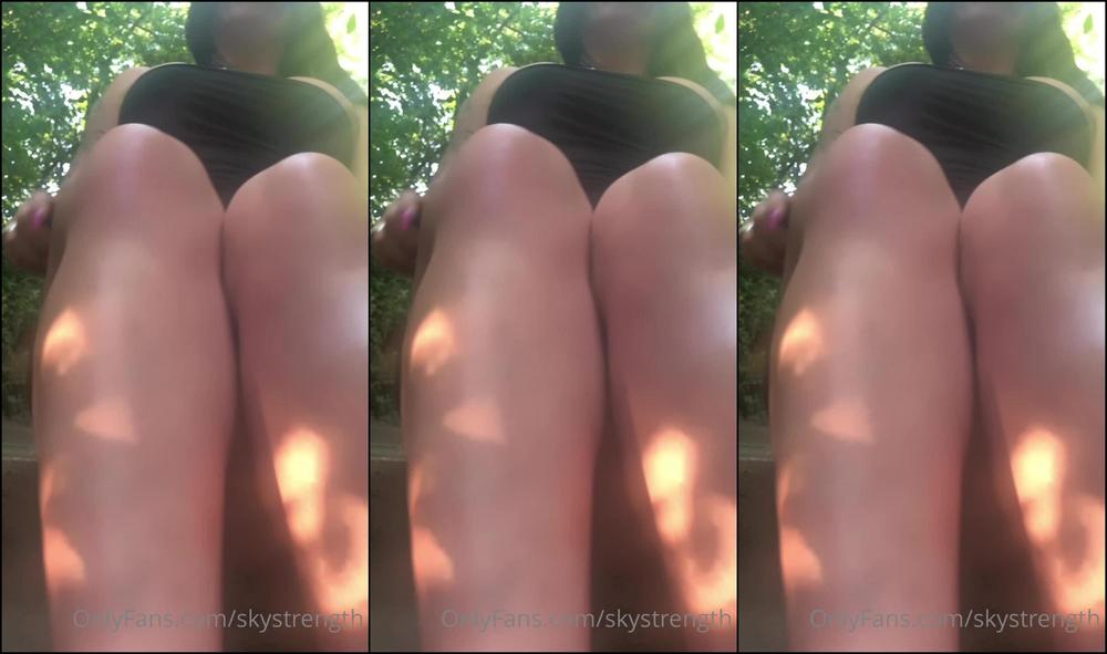 Skystrength 2020 386945179 Taking Off Panty Outdoor You Never