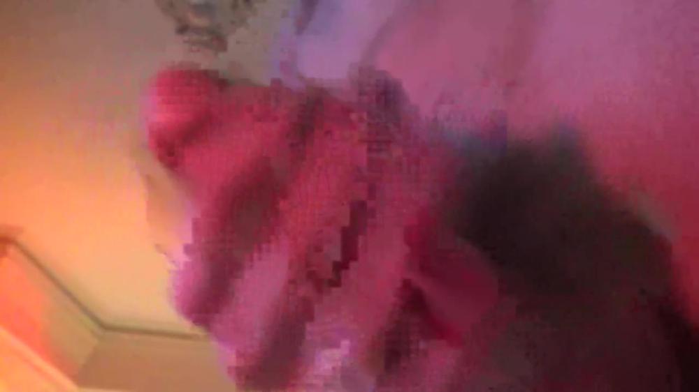 Close up cock view of guy jacking off watching Porn, with hot Cumshot!