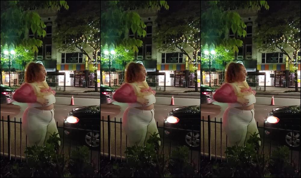 flashing people on the street after the raptors won in Toronto