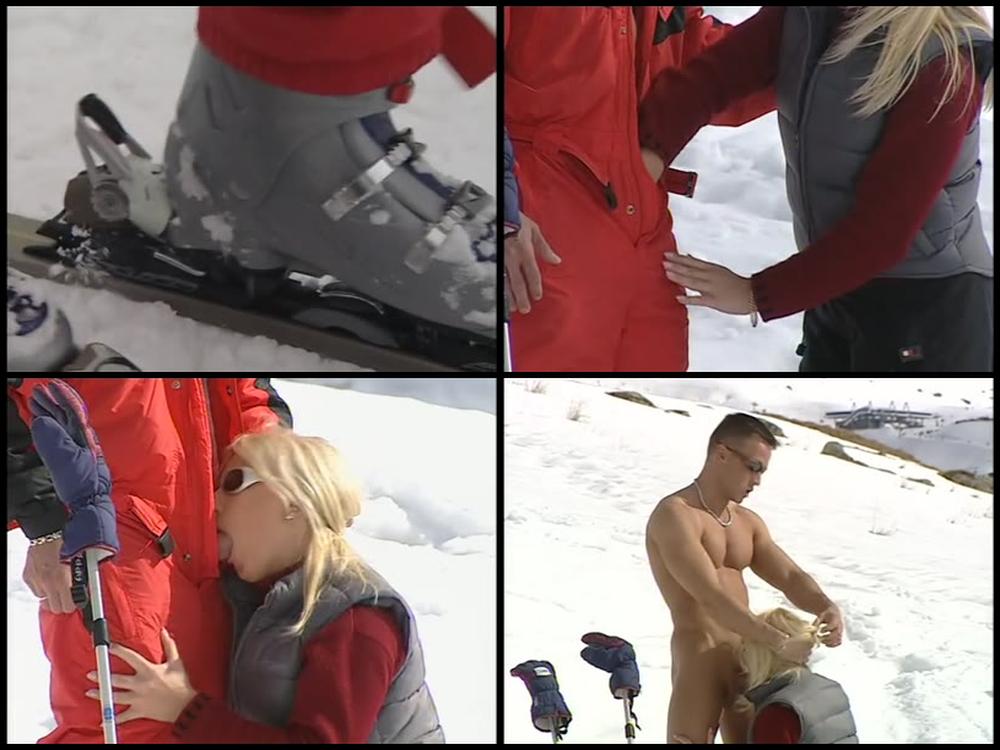 Private Com Gina Blonde  Anal In The Snow