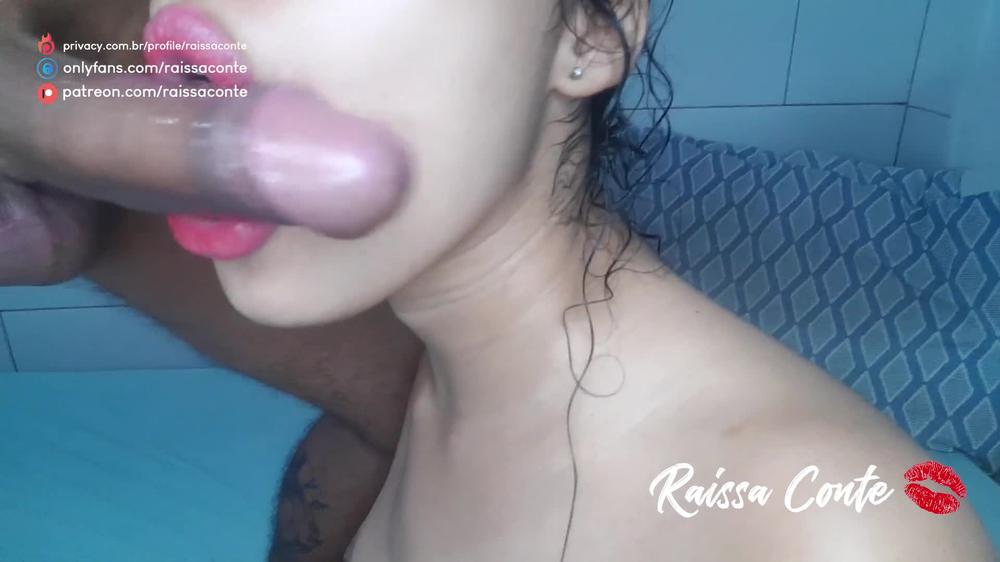 Latin girl loves to take cum in face the best brazillian blowjob ever