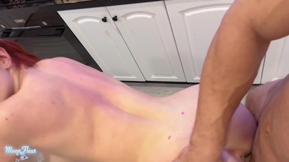 Passionate Fucking with Gorgeous Busty Housewife in the Kitchen