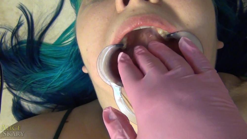 Dentist Probes Naughty Girl's Mouth