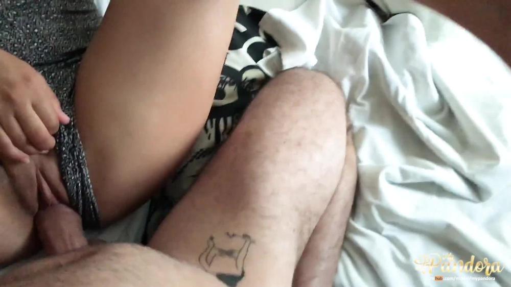 Morning fuck! He cum inside my pussy and keeps fucking me hard POV