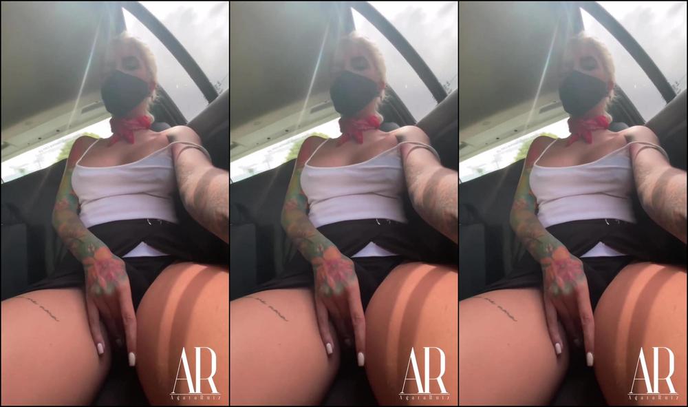HORNY UBER RIDE - I Fucked my wet pussy to Orgasm behind my driver & my stepmom
