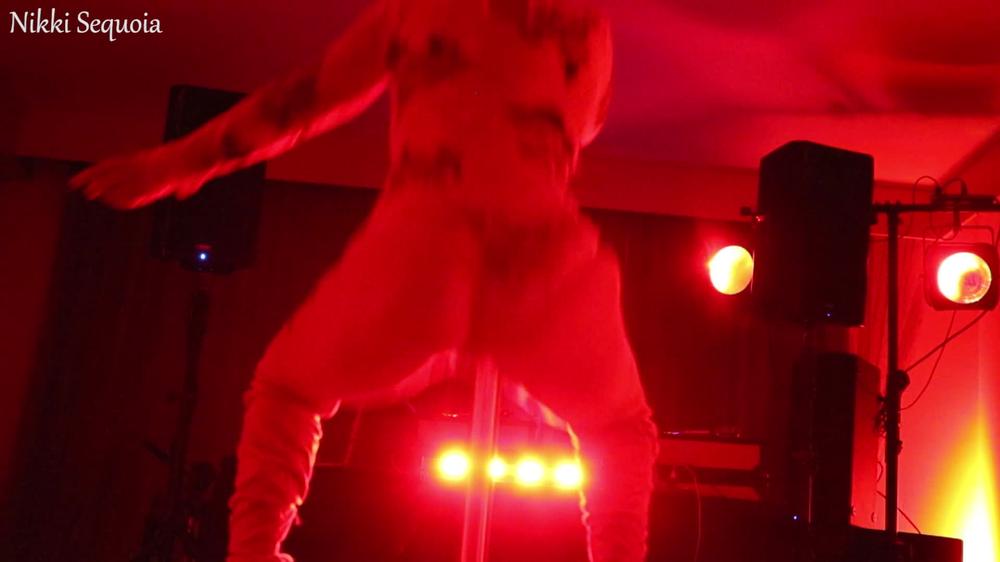 Nikki Sequoia Nikki Pole Dances In Public