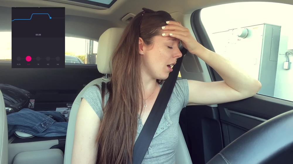Cumming *embarassingly* hard in a Starbucks Drive Thru (LUSH CONTROL PART 2)