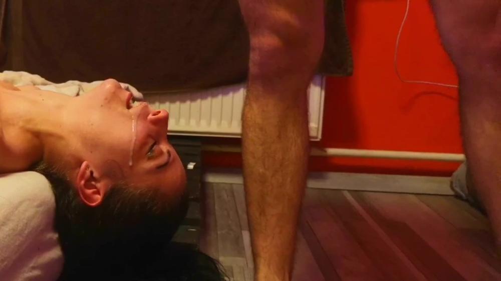 Adorable As She Pleased Her Wet Face After Deep Throat Fuck