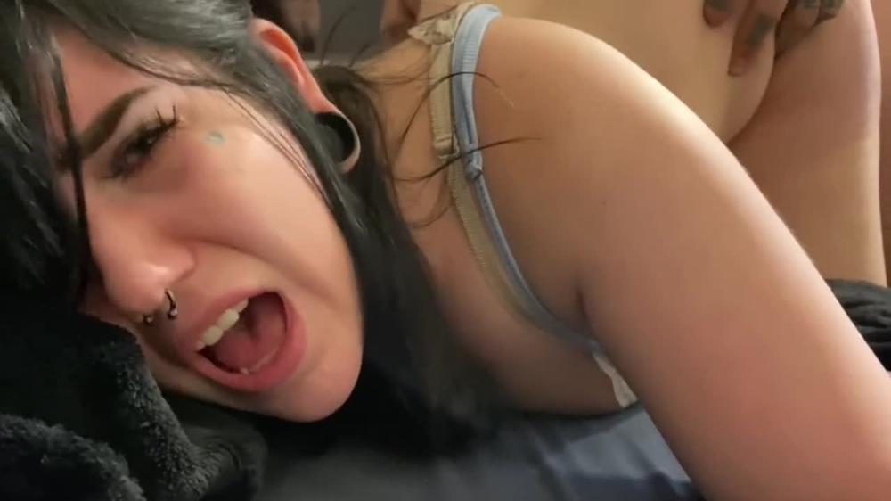She gets fucked in her teen ass (facing camera)