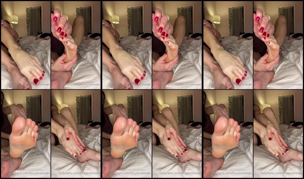 Yogafootqueen 04 09 2021 2211500517 I Just Recorded This Extra Long Extra Special Video Massaging My Legs And Soles In Bed In