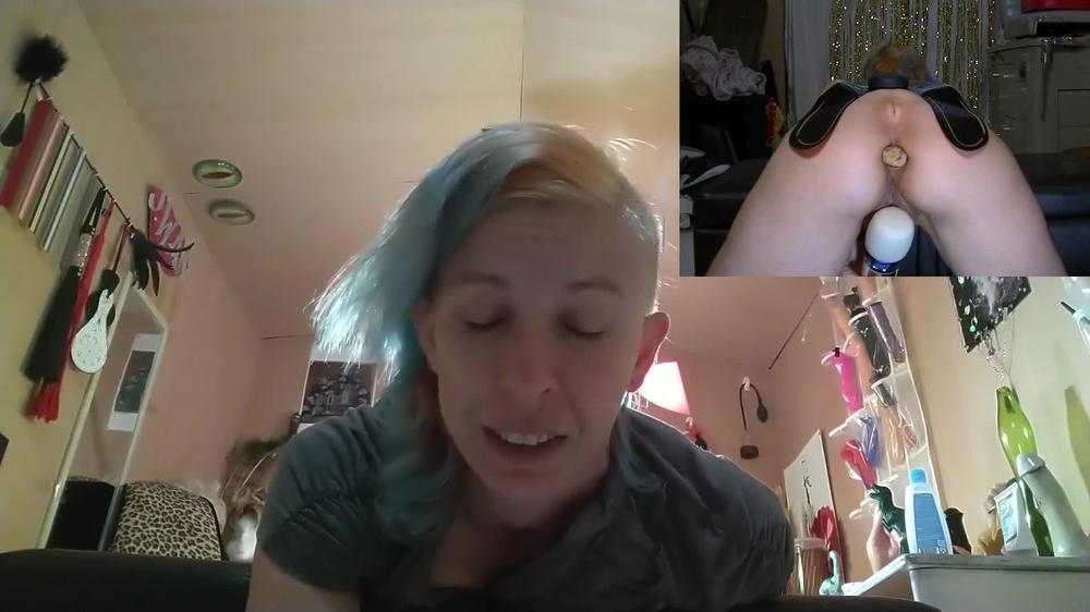 Figging, hip trainer, vibrator, smoking, dildo, and female orgasm