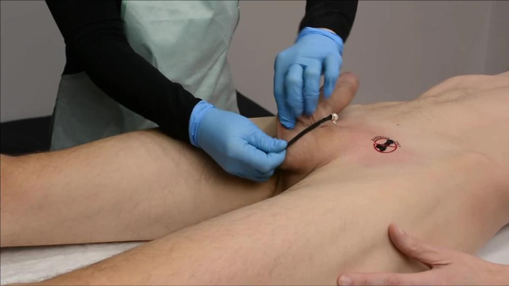 Dick Wax Depilation By Cute Esthetician. Before And After