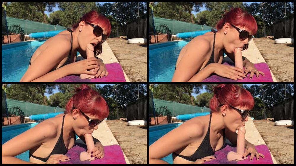 Candystart Sweet Blowjob Deepthroating In The Pool