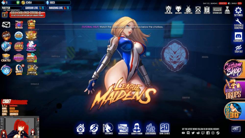 Let's Play League Of Maidens Part 6 More Bikini Action