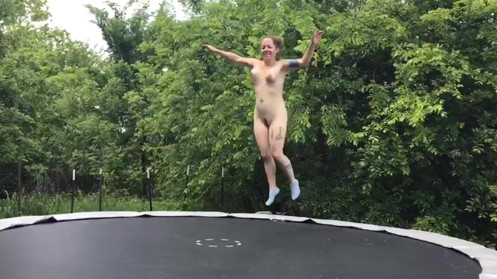 Nikki Sequoia Naked Trampoline