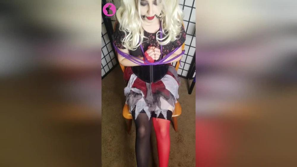 Harley Struggling And Tickled