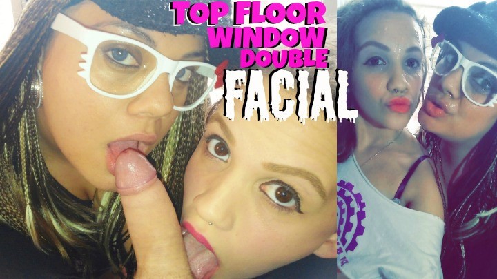 Mylatinacrush Very Risky Top Floor Window Blowjob