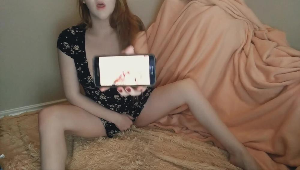 08 - Big Orgasm While Watching Lesbian Porn