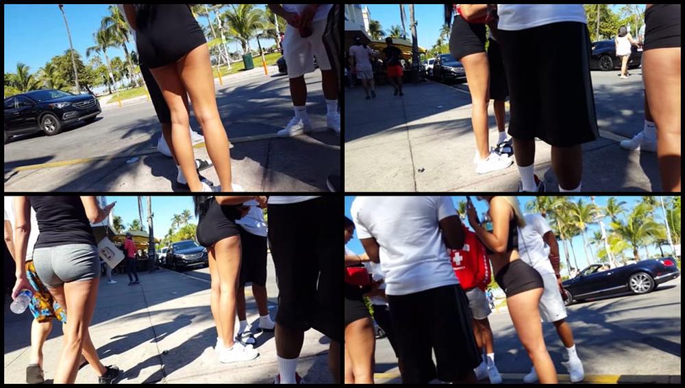 2 Of The Hottest Latina Asses In Spandex 7144