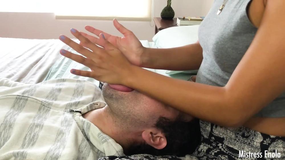 RELAX AND LET MY HANDS WORK YOUR FACE AS I WANT