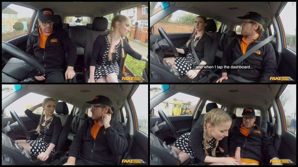 Fakedrivingschool Com  Georgie Lyall   Instructor Spunks In Georgie S Mouth 01 01 2018