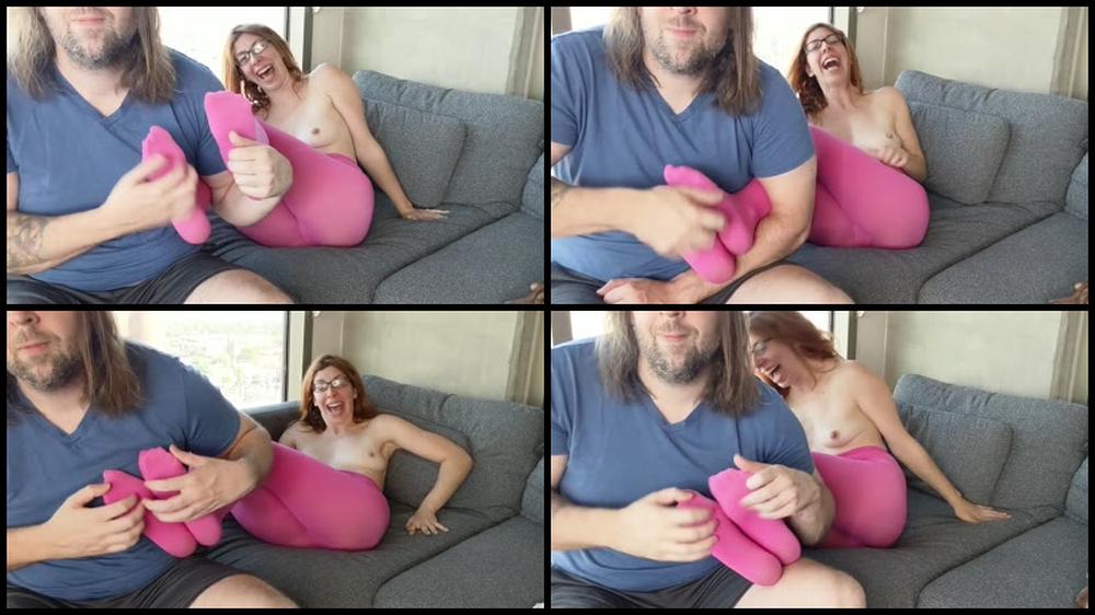 Canadiansammy Pink Pantyhose Feet Tickling