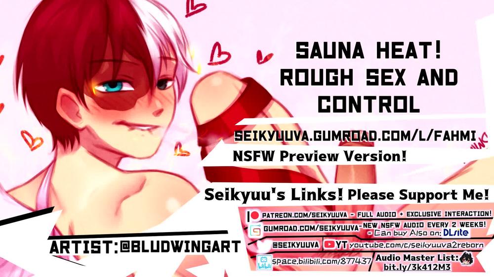 My Hero Academia SAUNA HEAT - ROUGH SEX w/ TODOROKI!! (fem pronouns ver.) art:bludwingart