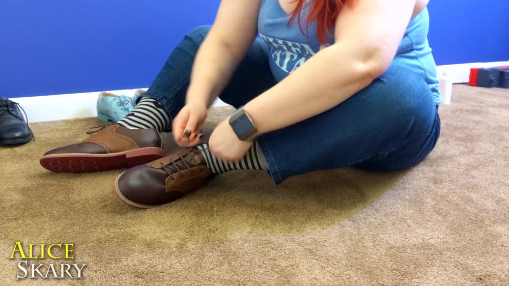 Trying On Three New Pairs of Dress Shoes