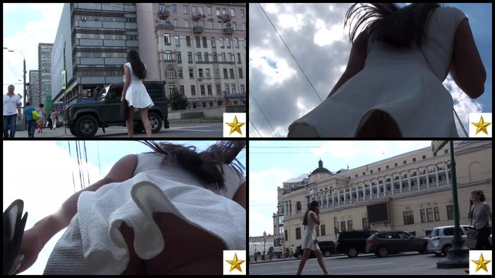 Asian Chick In White Dress