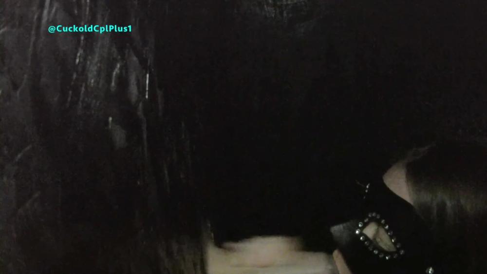 Gloryhole Visit See Wife Covered In Cum