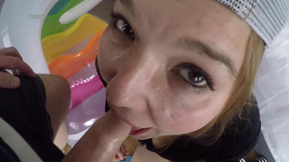 Messy Lollipop Blowjob and Facial