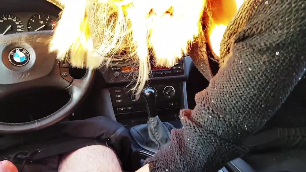 This blonde sucked me hard until I'd cumed on her face