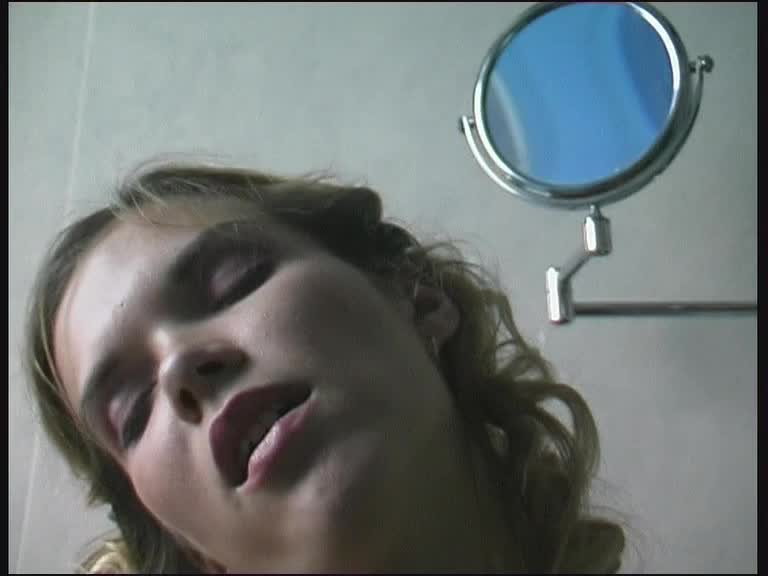 Blonde Curly Wife Fucked In Bathroom