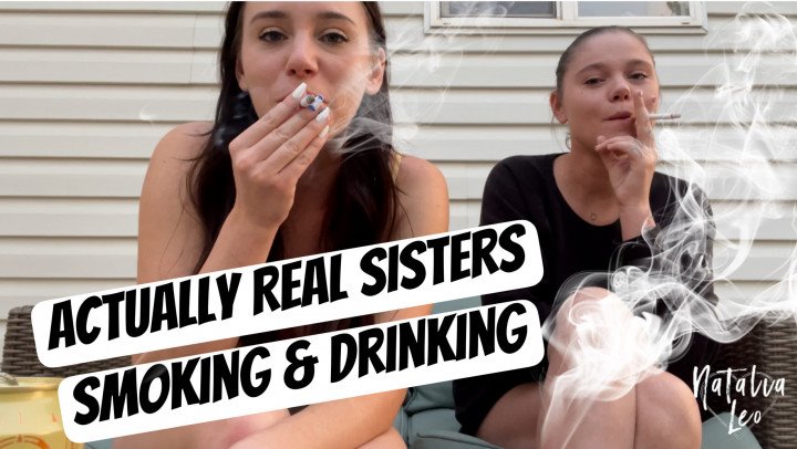 Natalialeo Sisters Smoking And Getting Sloshed