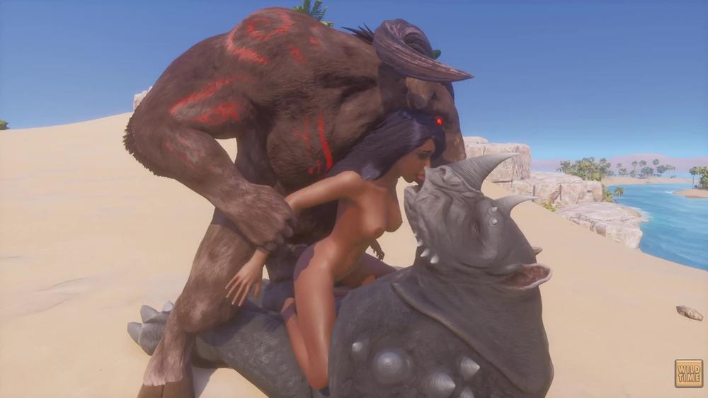 Wild Life / Maya Gangbang With Huge Furries