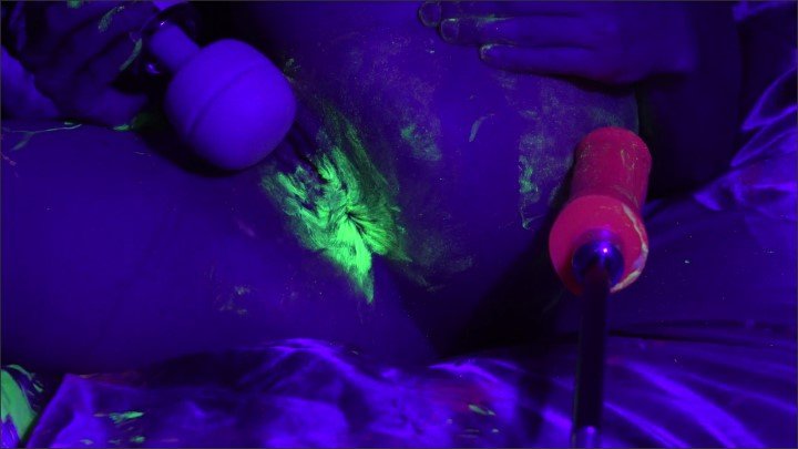 Blacklight Paint Orgasm Contractions Close Up Pov Orgasm Tight Asshole Hd