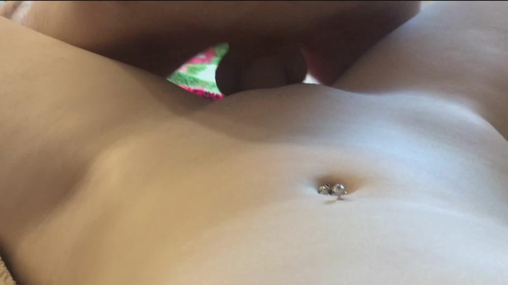 My roommate fucks me and cum inside (Close Up Creampie)