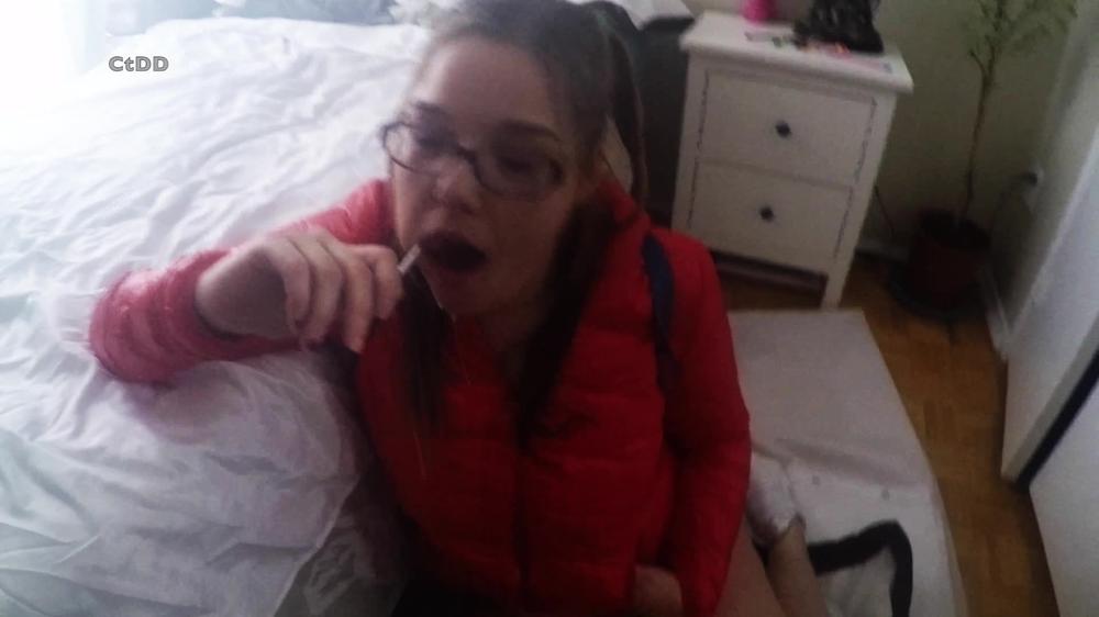 Lolly Lover Blowjob puffy down jacket 3