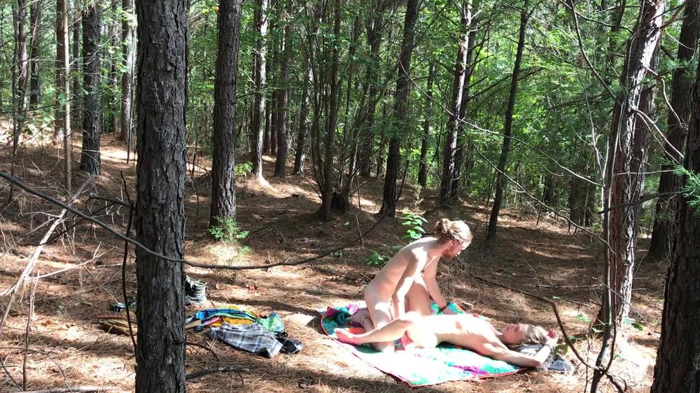 Sexy Hippies Fucking Outdoors In the Woods At A Festival