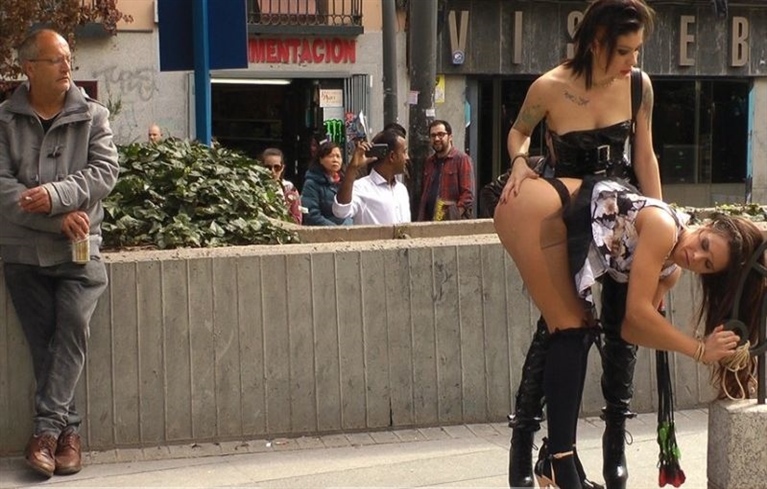 Satrina, Gala Brown (Beautiful Spanish Slut Completely Humiliated on Stage at Live Concert / 29.05.2015)