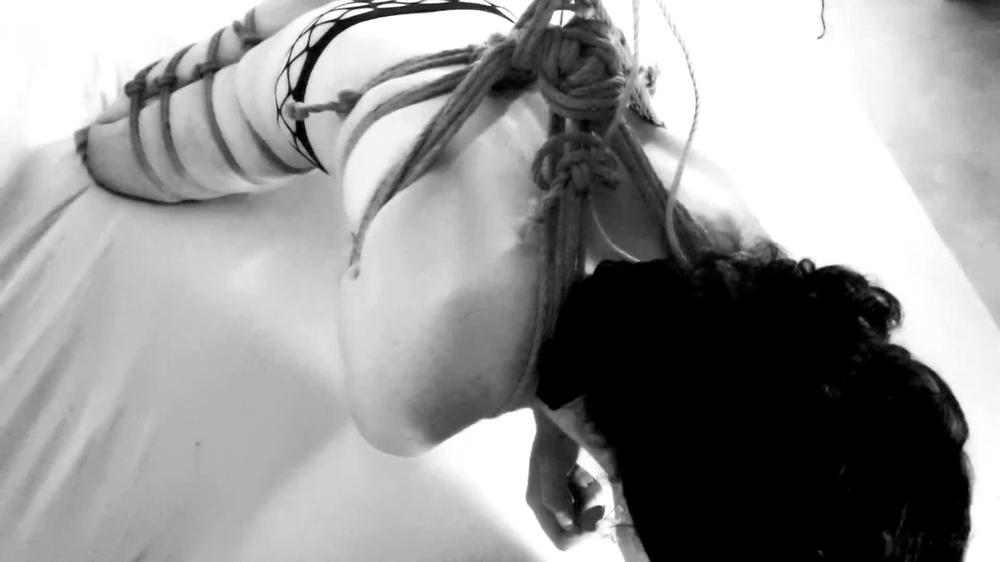 Sloppy deepthroat from a TIED UP slutty princess & Non stop F**CED orgasm