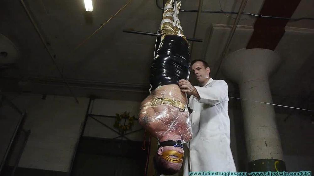 Fayth As The Golden Guardian Trapped Captured Stripped Hung Mummified Demasked 2