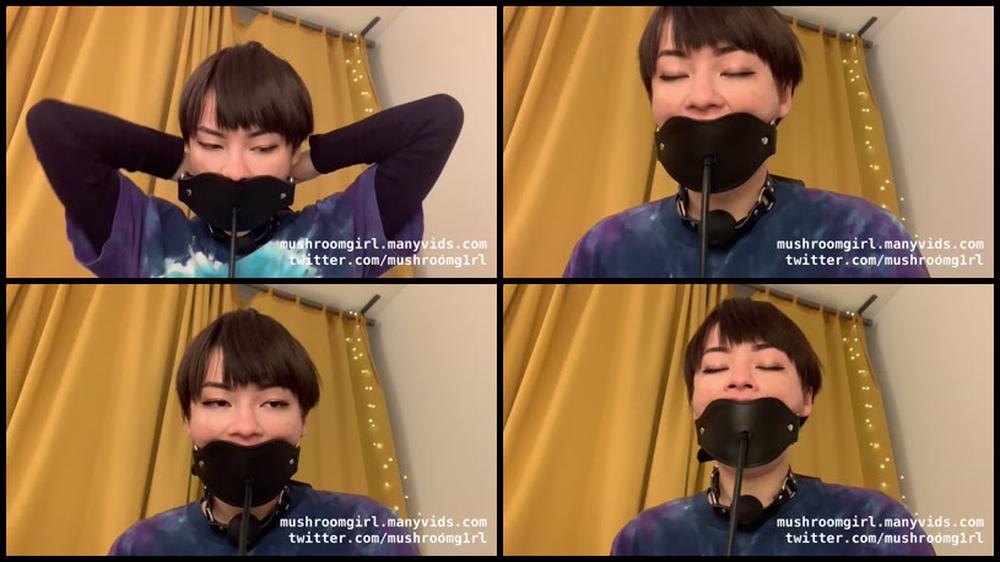 Mushroomgirl Messing Around With My Pump Gag Drool Manyvids