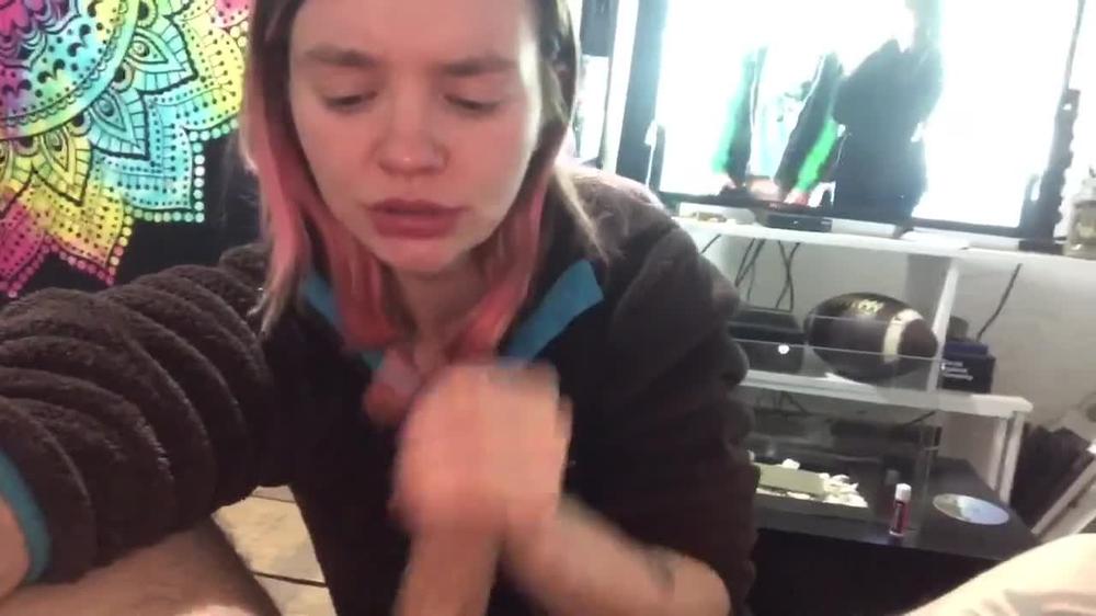 Surprise! Huge cum load! POV blowjob