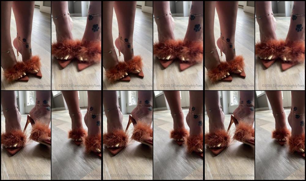 Tatianasnaughtytoes 27 11 2020 1341202895 New 2020 11 27 Metallic Pedicure Fluffy Heels At Home With My New Indoor Heels I Com