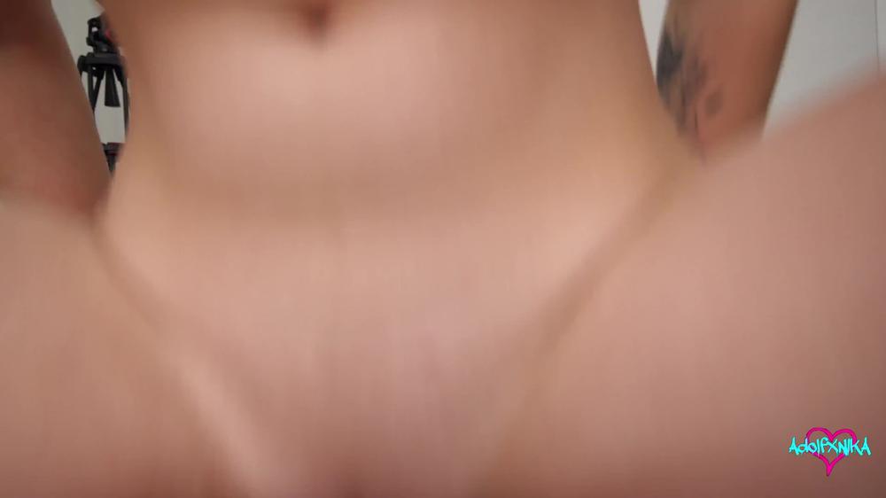 I fuck and cum in a model with very nice tits. This is the best sex of my life 4K